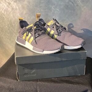 Adidas‎ NMD R1 B37651 Shoes Gray Gold Boost Running Sneaker Women's Size 9.5